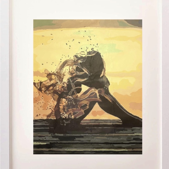 Unframed 20x26 Release into Flow Acrylic Painting 2022 - Picture 4 of 4